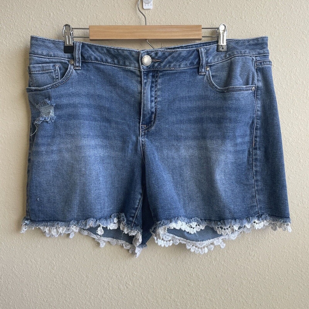 Lane Bryant Shorts Womens 16 Blue Jean